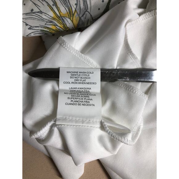 City Studio Flared Dress Women's Size 9 Multicolored 100% Polyester Boat Neck - Picture 6 of 11